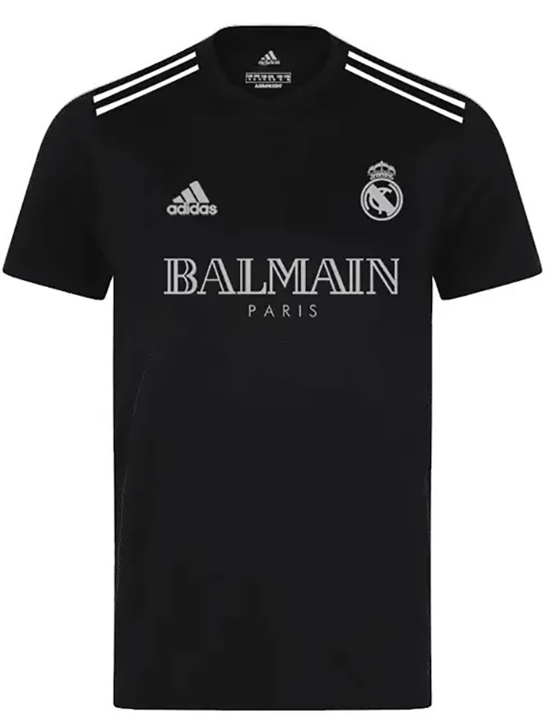 Real Madrid x Balmain maillot spécial uniforme de football kit de football de sport noir pour hommes maillot haut 2024-2025